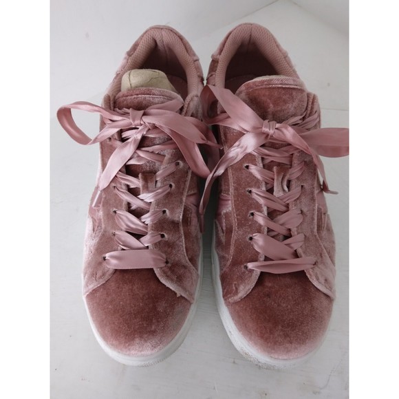 Madden Girl Pink Starstruck Velvet Shoes Womens Size 8 - Picture 3 of 11